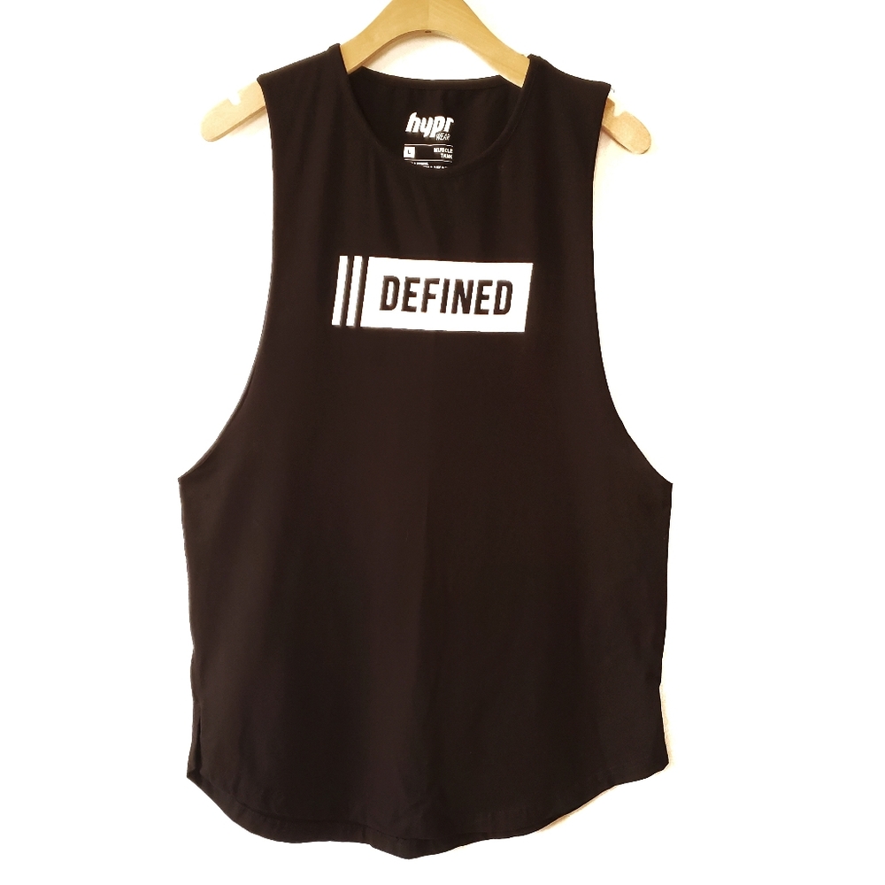 HYPR Wear Black Defined Bro Tank Top
